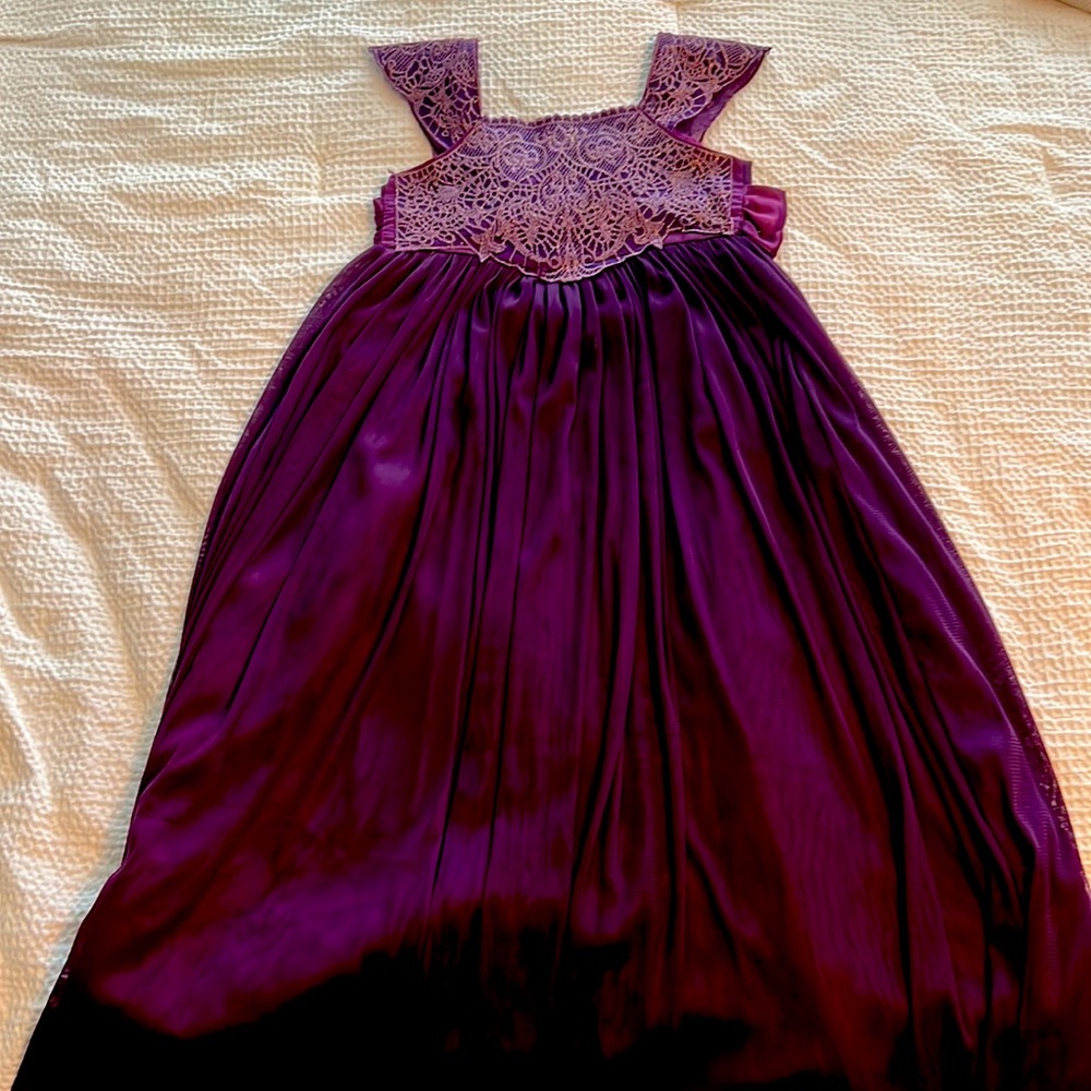 Think Pink Size 6 Purple Dress